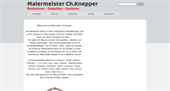Desktop Screenshot of maler-knepper.de