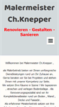 Mobile Screenshot of maler-knepper.de