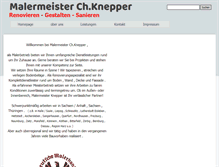 Tablet Screenshot of maler-knepper.de